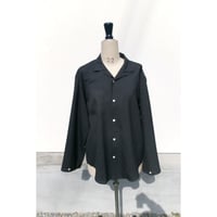 OLD FOLK HOUSE / Wool Lounge Shirt *Dark Gray