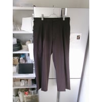 YOKO SAKAMOTO /  DOUB PLEATED TROUSES*BROWN