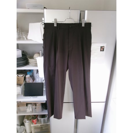 YOKO SAKAMOTO /  DOUB PLEATED TROUSES*BROWN