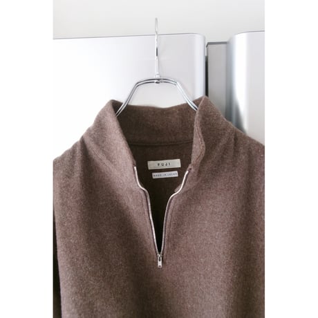 FUJI / BRUSHED WOOL PULLOVER *BROWN