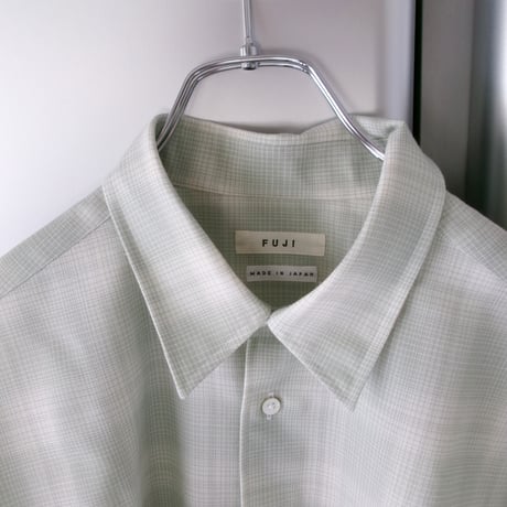 FUJI / WOOL CHECK STANDARD SHIRT *GREEN