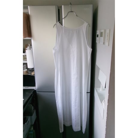 FUJI / COTTON STRIPE ONEPIECE(for ladies) *WHITE