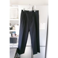 OLD FOLK HOUSE / Wool & Mohair Gabardine Trousers *NAVY