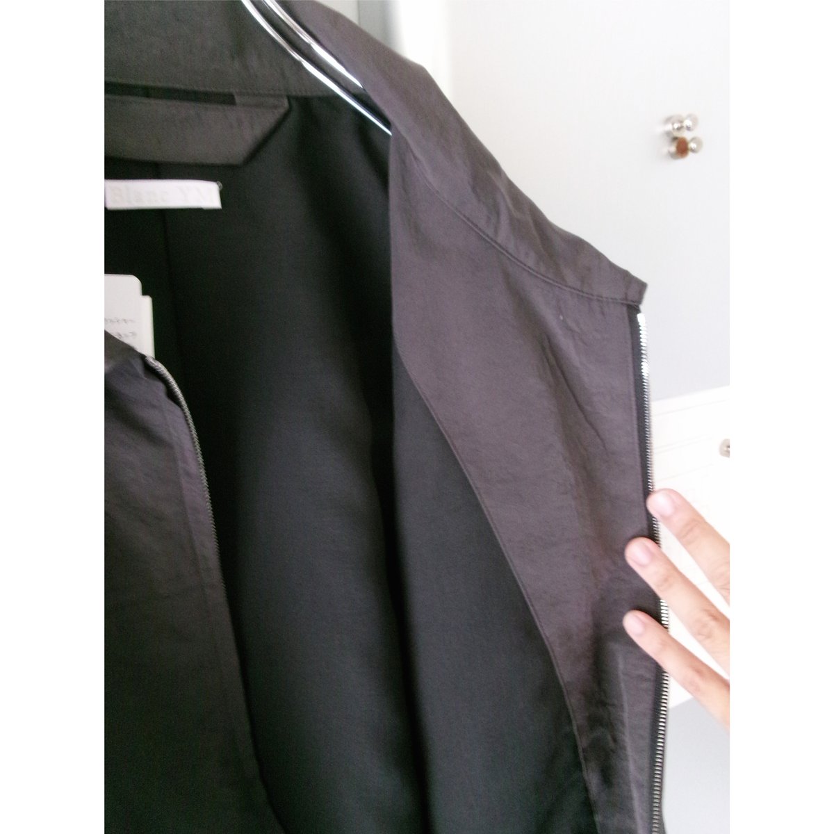 Blanc YM / Salt Shrink Cupro Work JKT *Brown |