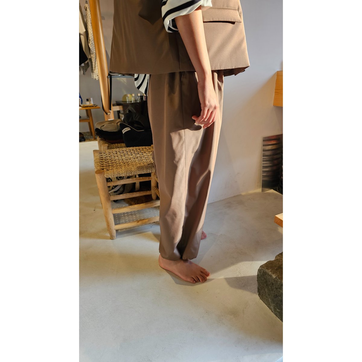 Blanc YM / Ripstop Wide Pants *Gold | AVET