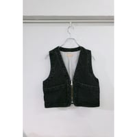 MY___ / DENIM VEST *BLACK