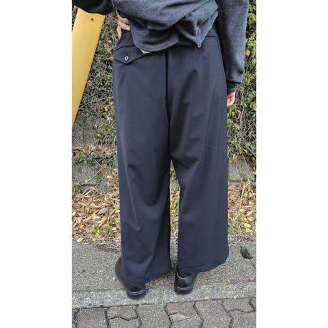YOKO SAKAMOTO / SUIT BAGGY TROUSERS *BLACK