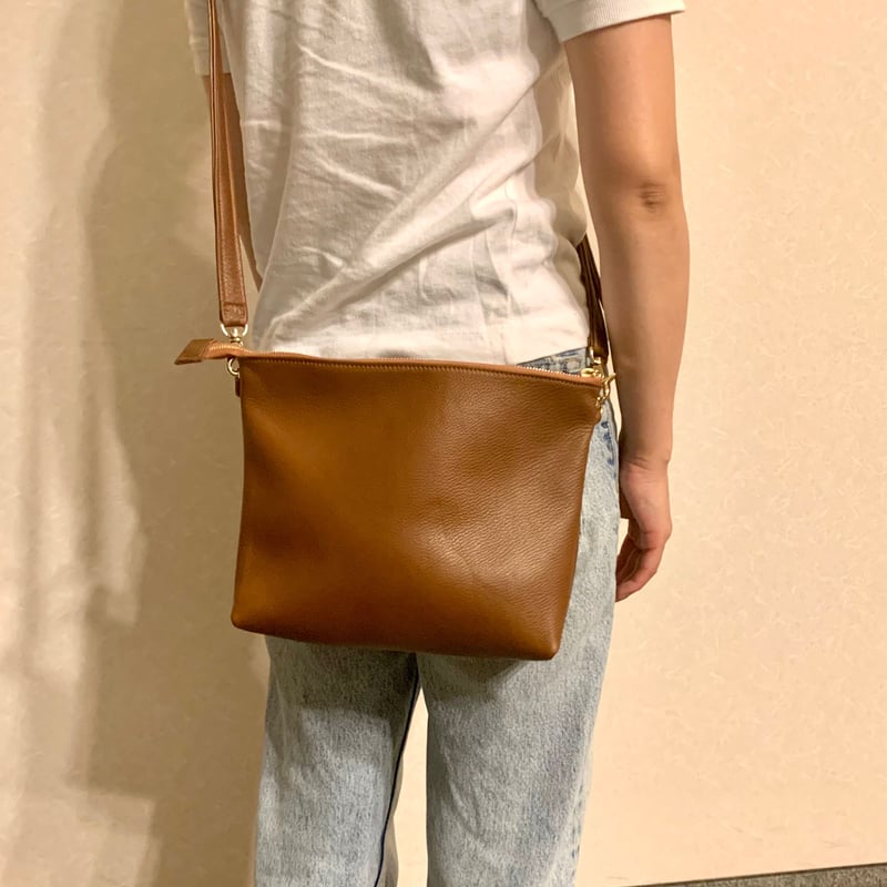 本革】なめらかショルダーバッグ/ソフトシュリンク | anroom leather