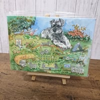 キャンバスアートSM トイプードル ブラック | あにまる堂