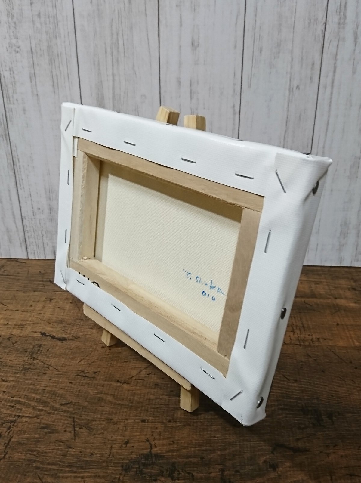 ジャックラッセルテリアのミニぬいぐるみ」 アクリル画 パネル 原画 F4