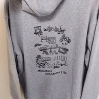 シュナウザー　ジップパーカー  アジリティ