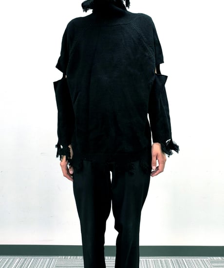 【雷太プロデュース】Damage & Slit Knit【数量限定追加販売分】Sparkle Closet