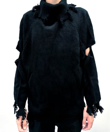 【雷太プロデュース】Damage & Slit Knit【Sparkle Closet本受注分】