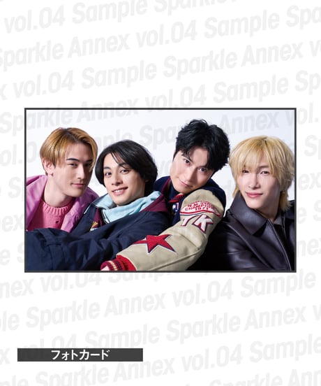 『Sparkle Annex vol.04』川﨑優作×立花裕大×福井巴也×雷太 限定版・通常版