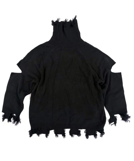 【雷太プロデュース】Damage & Slit Knit【数量限定追加販売分】Sparkle Closet