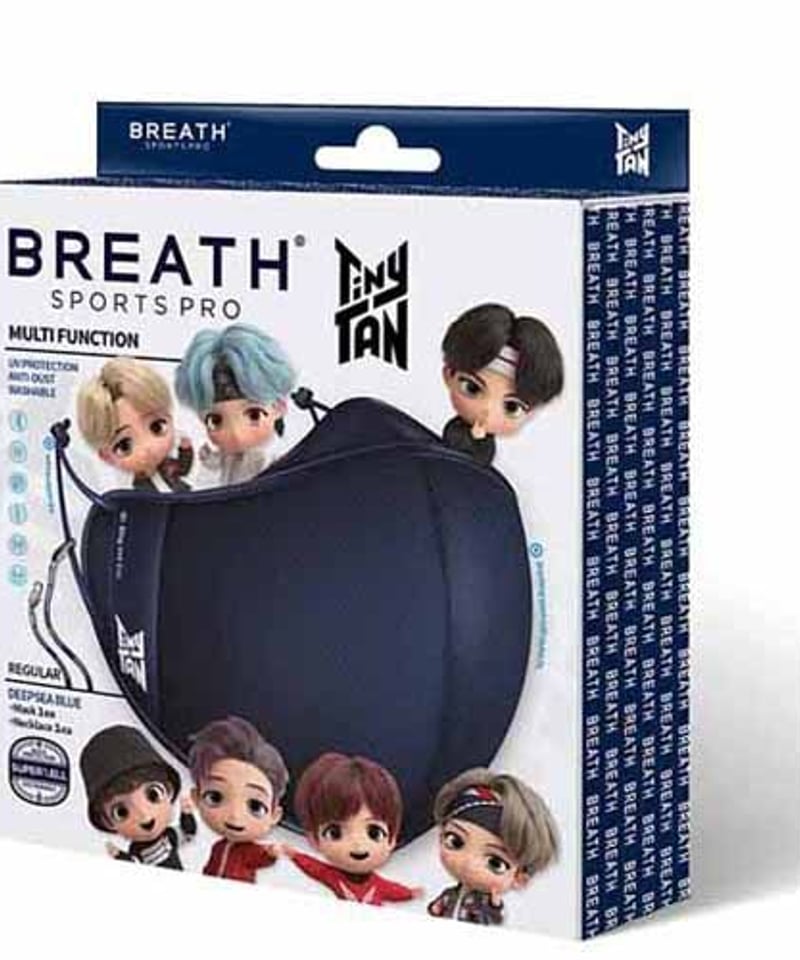 TinyTANマスク BTS防弾少年団 BREATH SILVER SPORTS PRO レギ...