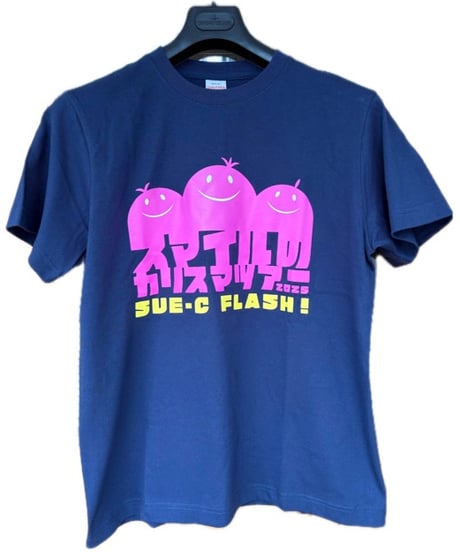 シューク・フラッシュ！スマイルモンスターTシャツ　－ネイビー（スマイルのカリスマツアー2025）