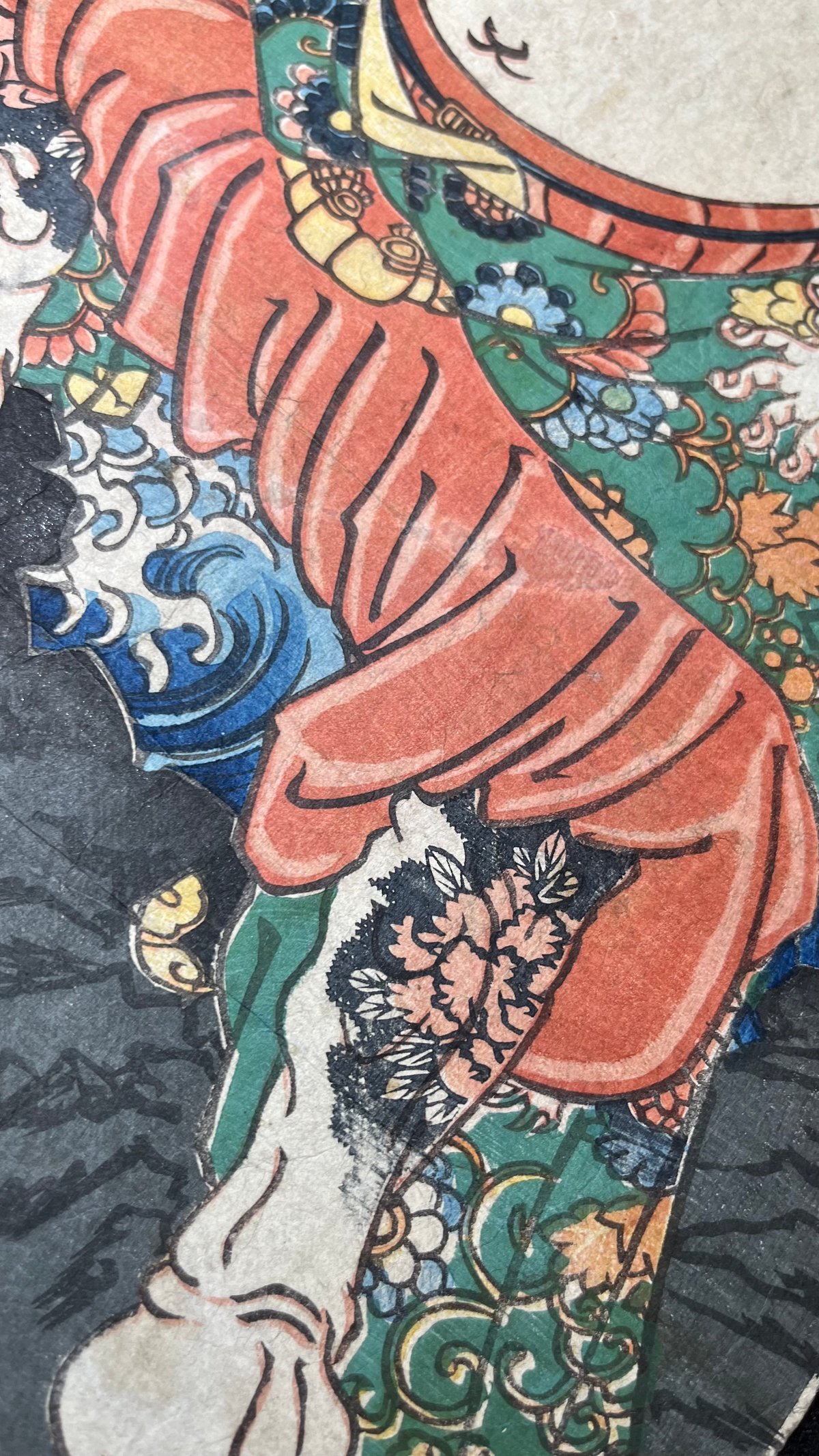 歌川芳春(芳晴)　Yoshiharu 『水滸伝豪傑鏡　浪子燕青』　水晶画　アート 歌川芳春(芳晴) Yoshiharu 『水滸伝豪傑鏡 浪子燕青』 | 雷山商店
