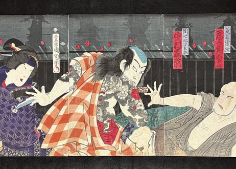 NatsumatsuriNaniwakagami・Kunichika Toyohara/夏祭浪花鑑-豊原国周
