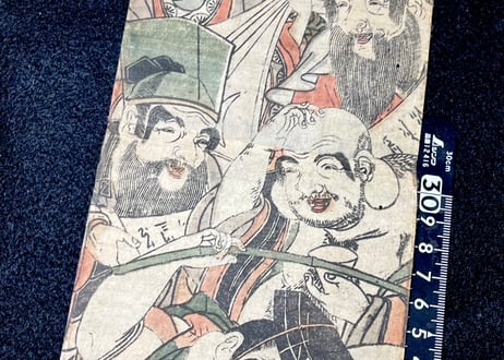 柱絵七福神宝船/絵師不明