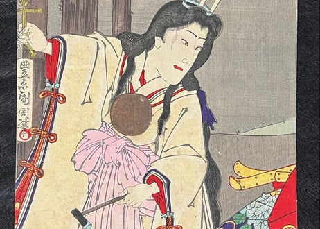 Tadasokujo Tagahime Bando shucho・Kunichika Toyohara/多田息女多賀姫 坂東秀調-豊原国周
