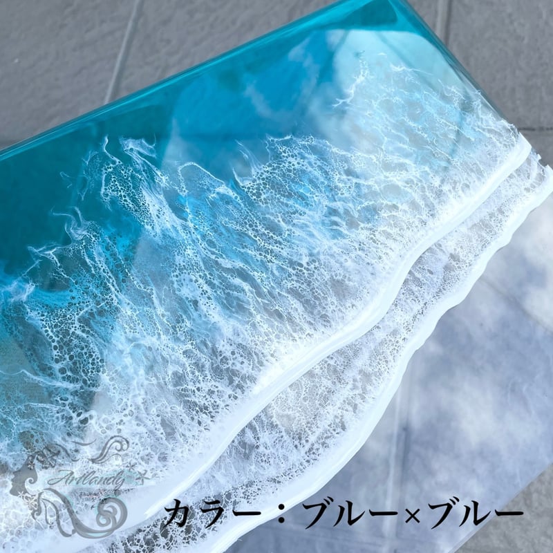 Ocean Interia art𖤣𖥧𖥣𖡡𖥧𖤣アクリルボードの波アート Ocean Interia art𖤣𖥧𖥣𖡡𖥧𖤣アクリルボードの波アート