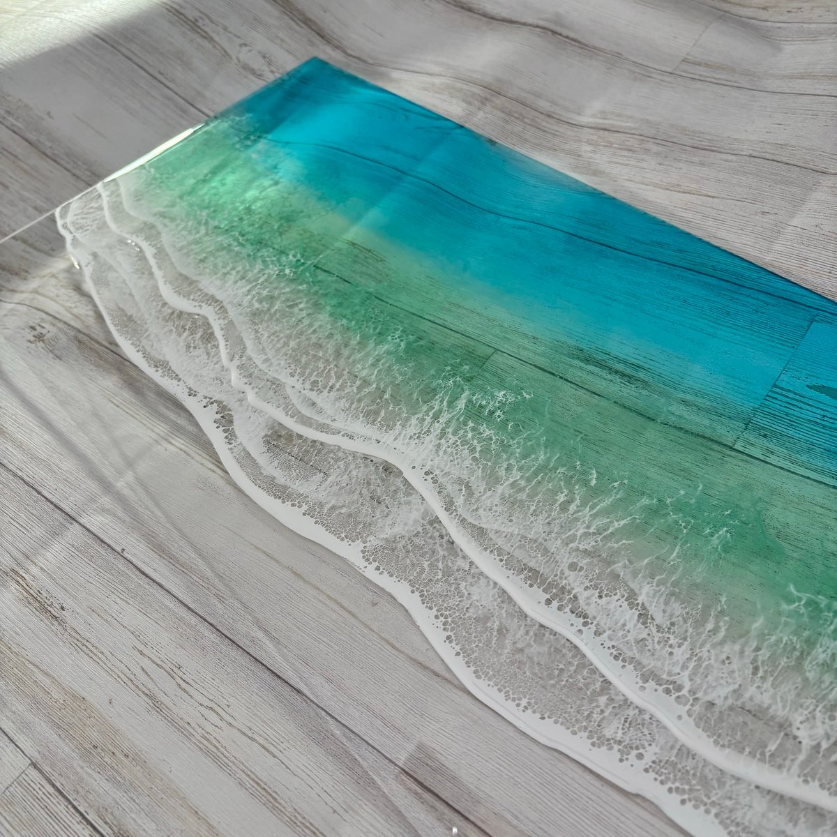Ocean Interia art𖤣𖥧𖥣𖡡𖥧𖤣アクリルボードの波アート