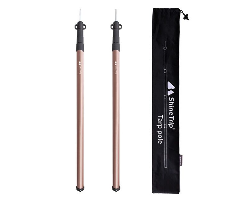 公式]SOOMLOOM official shop / Soomloom タープポール アルミ製 2本セット 直径約31.5mm 伸縮式  高さ80cm～260cm微調整可能 【Your self】タープ ポール テント ポール 2本 キャンプ用品 簡単設置 伸縮式 アルミ製 スライド式  組立不要 無断階調 アルミテントポール タープポール 伸縮式 スライド式 ワンタッチ 組立不要 2本セット 収納付きスームルーム テントポール