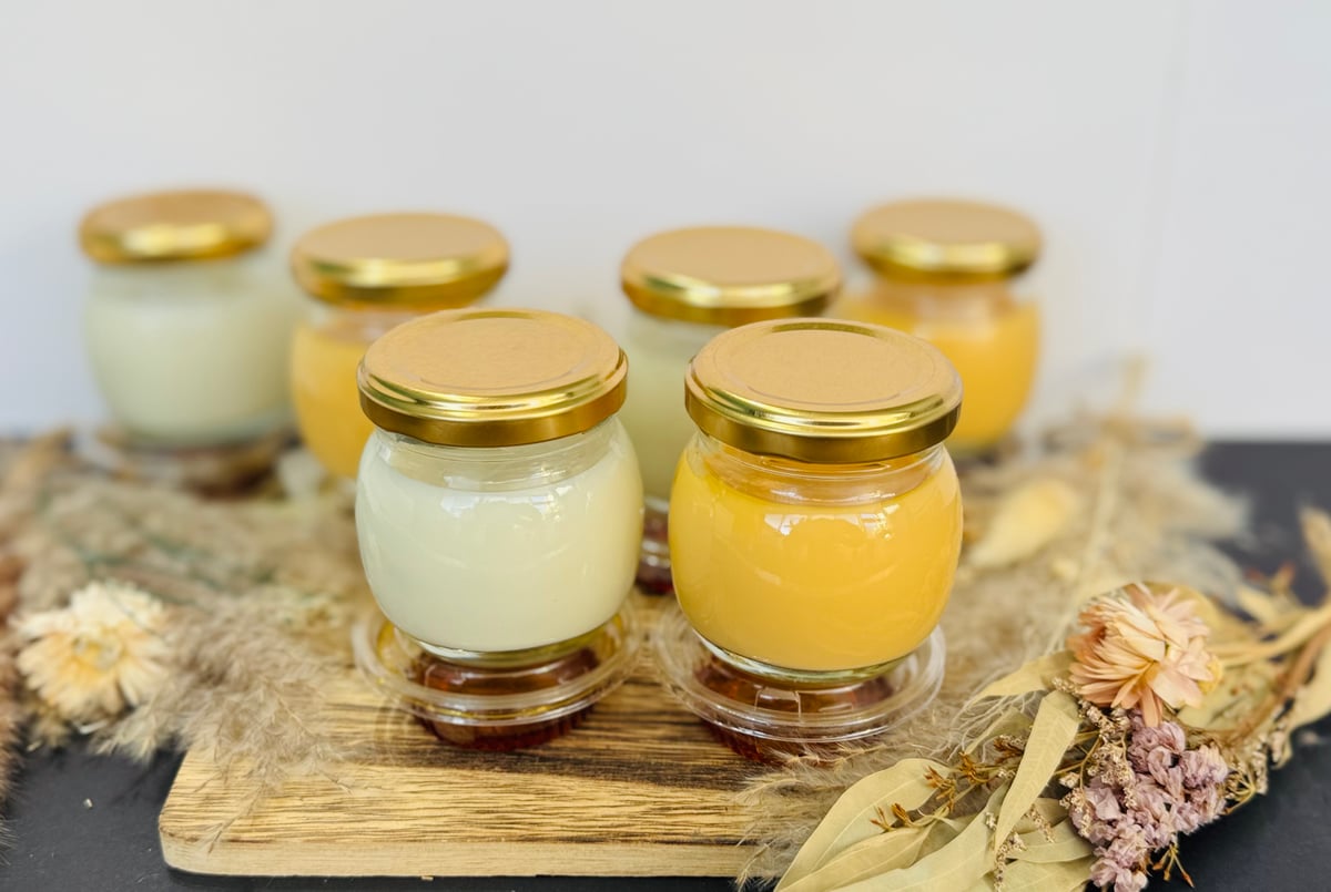 送料込み 千代の厳選卵 黄身だけ濃厚ぷりん3個と 卵白ときび砂糖の