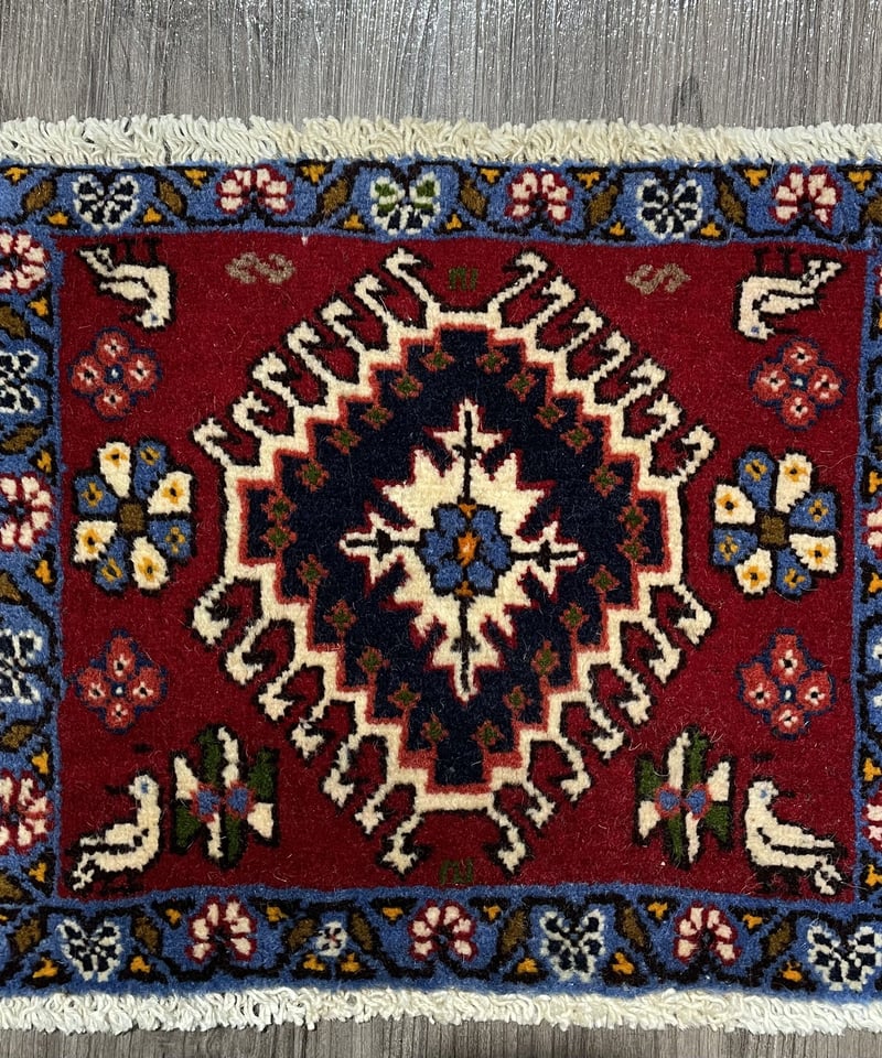 新品ペルシャ絨毯手織りヤラメ産トライバルラグ