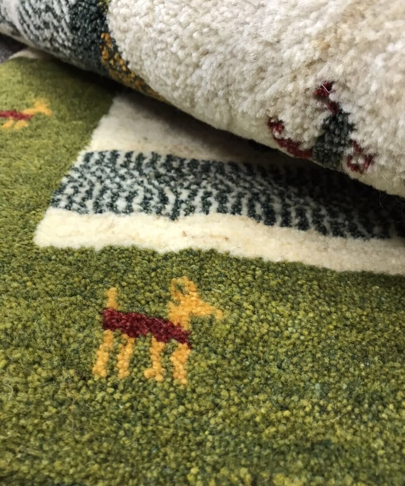 新品 ペルシャ絨毯 手織り ギャッベ 88cm×63cm | SASANIAN RUGS