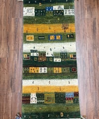 新品　ペルシャ絨毯　手織り　キリム　草木染め　ウール　鳥 新品 ペルシャ絨毯 手織り キリム ウール 草木染め 幾何学模様