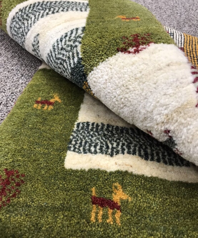 143x104cmペルシャ絨毯カシュガイ産のギャッベ手織り絨毯 Gabbe・Qashqai（ギャッベ・カシュガイ族） | 本格手織り
