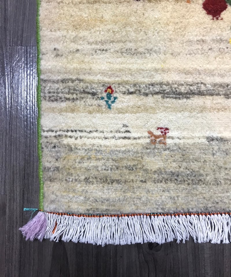 新品 ペルシャ絨毯 リズ ギャッべ ナチュラル ザクロの木 | SASANIAN