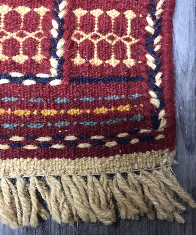 新品ペルシャ絨毯手織りキリム草木染めウール鳥