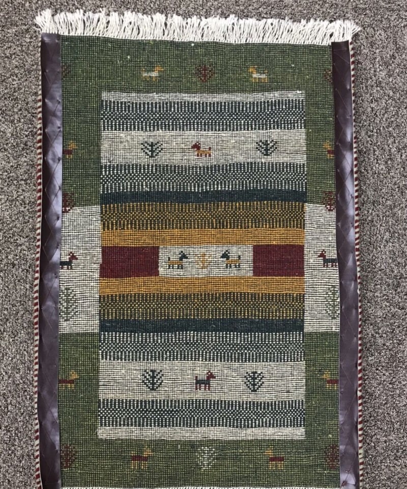 新品 ペルシャ絨毯 手織り ギャッベ 88cm×63cm | SASANIAN RUGS