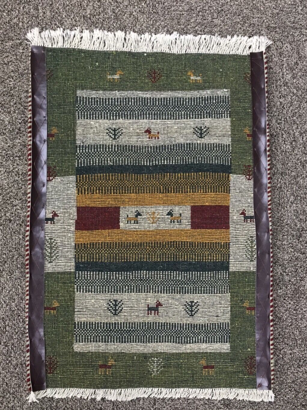 新品 ペルシャ絨毯 手織り ギャッベ 88cm×63cm | SASANIAN RUGS