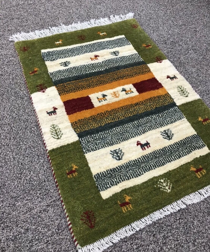 321×83cm　ギャッベ　ペルシャ絨毯　手織り 新品 ペルシャ絨毯 手織り ギャッベ 88cm×63cm | SASANIAN RUGS