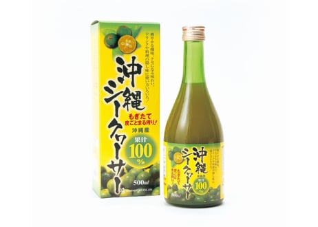 沖縄の太陽の恵み　　　　　　　　　　　　　　　　　　　　　　　　　　　■沖縄シークヮーサー ジュース（果汁100%）　　　　　　　　　500ｍl