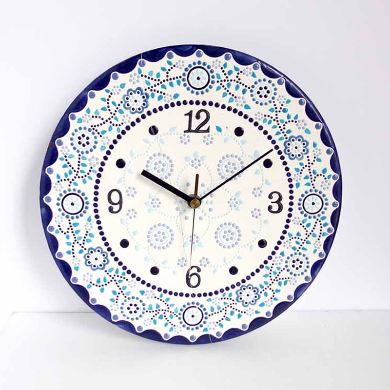 置時計、陶器製、MADE　IN　SPAIN 置時計、陶器製、MADE IN SPAIN