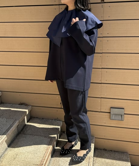 cape removal pullover navy