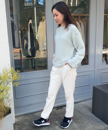 fluffy candy pullover　mint