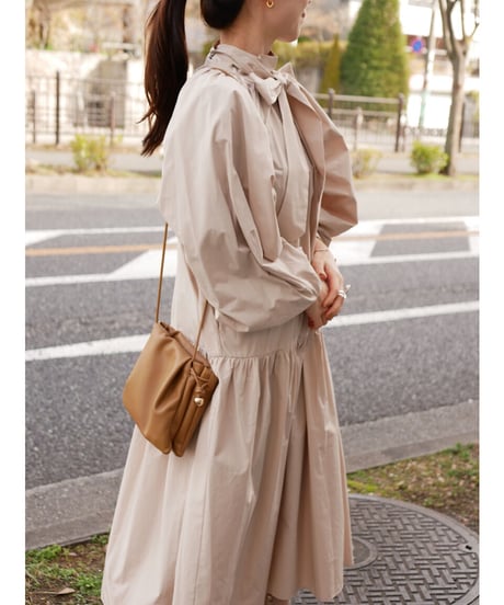 volume sleeve long OP (beige)
