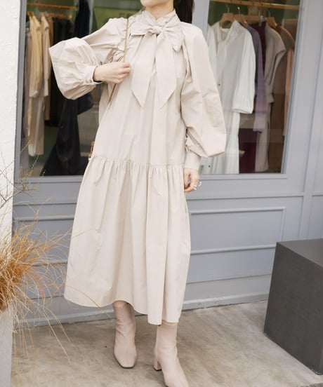 volume sleeve long OP (beige)