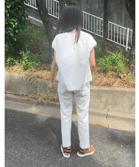 tapard pants white