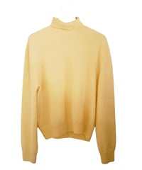 back line highnack knit　yellow