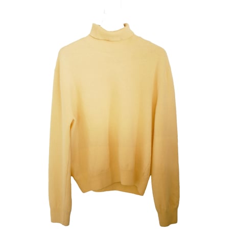 back line highnack knit　yellow