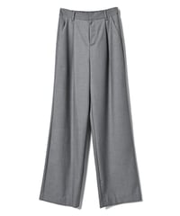 wide tuck slacks pants