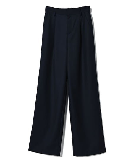 wide tuck slacks pants