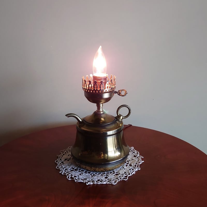 アメリカ製 アンティークランプ(ミルクガラス) | FUJIWAKAYAMA